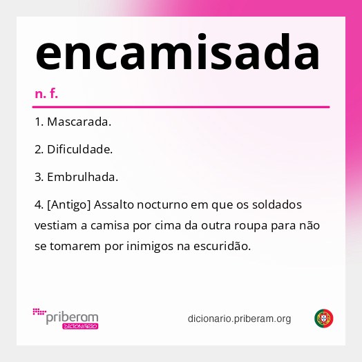 Significado de encamisada