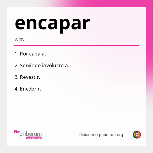 Significado de encapar