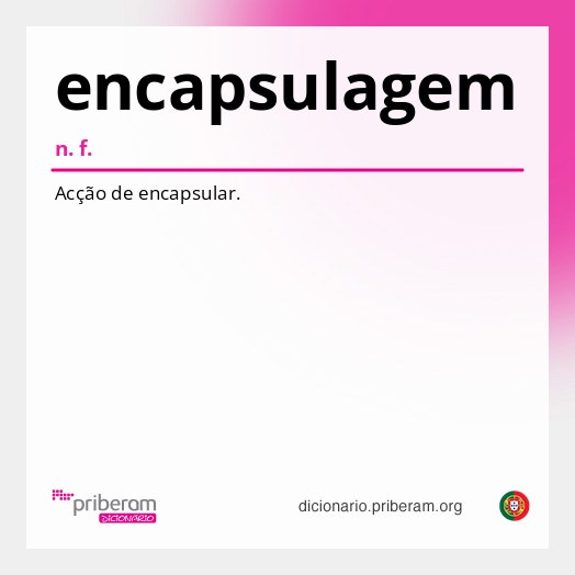 Significado de encapsulagem