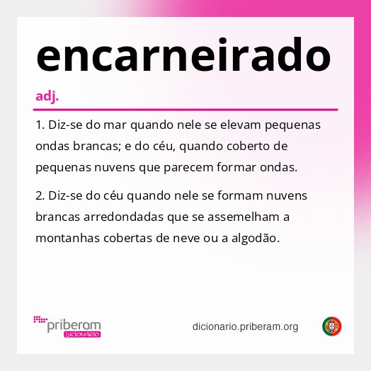 Significado de encarneirado