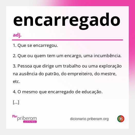 Significado de encarregado
