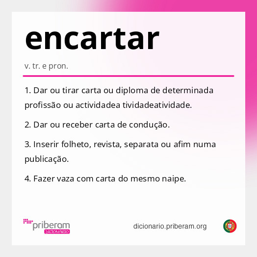 Significado de encartar