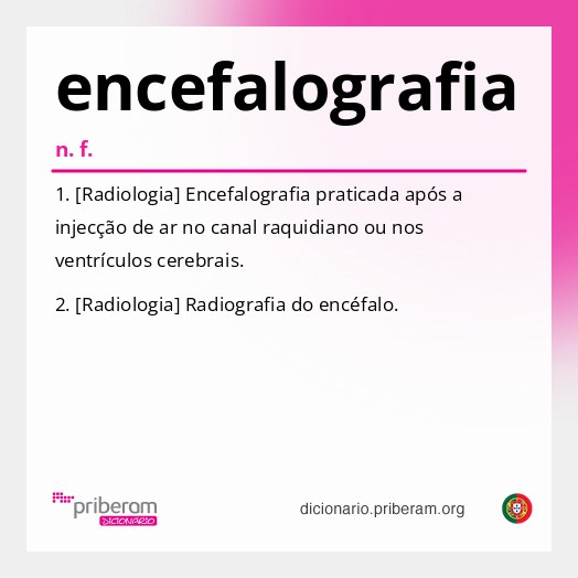 Significado de encefalografia
