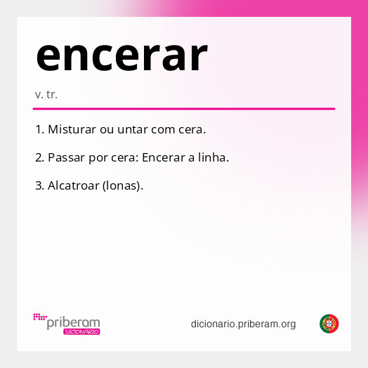 Significado de encerar
