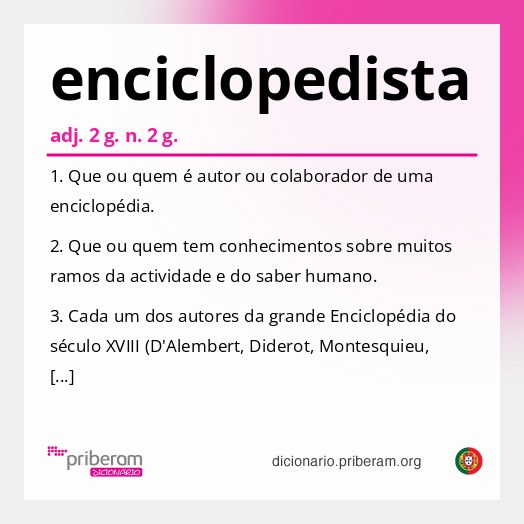 Significado de enciclopedista