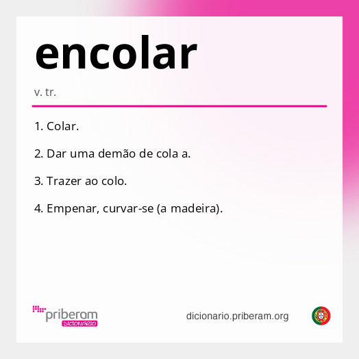 Significado de encolar