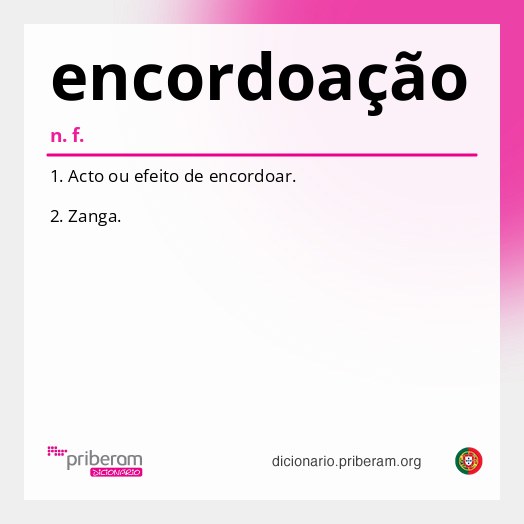 Significado de encordoação