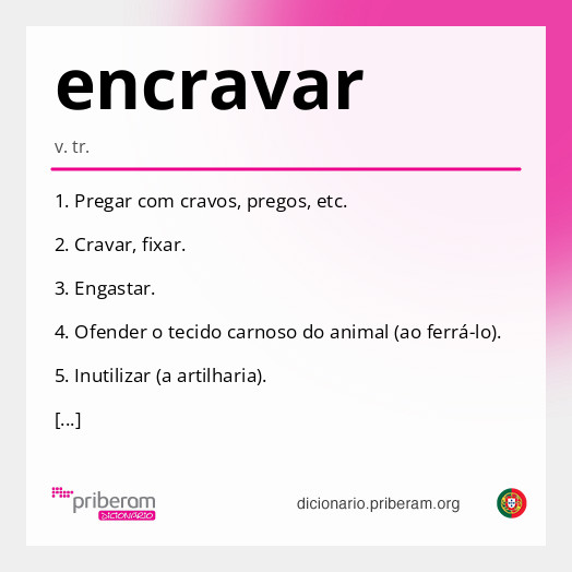 Significado de encravar