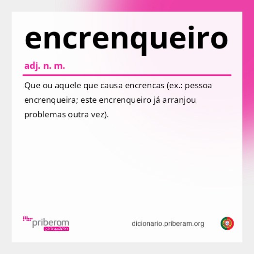 Significado de encrenqueiro