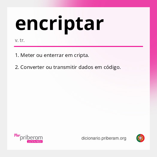 Significado de encriptar