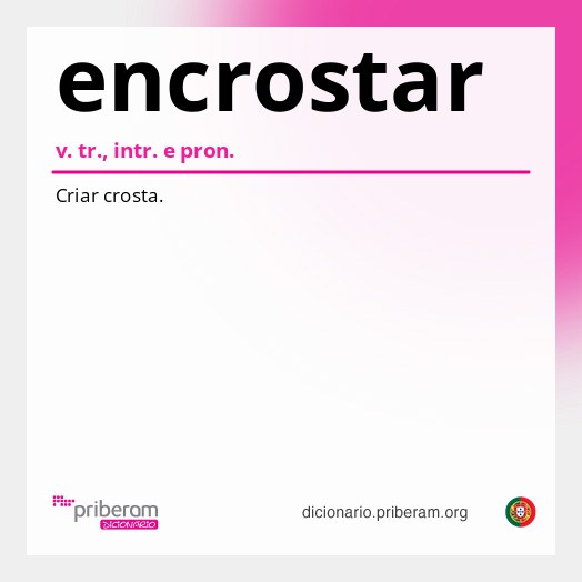 Significado de encrostar