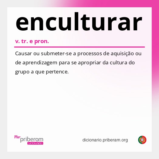 Significado de enculturar
