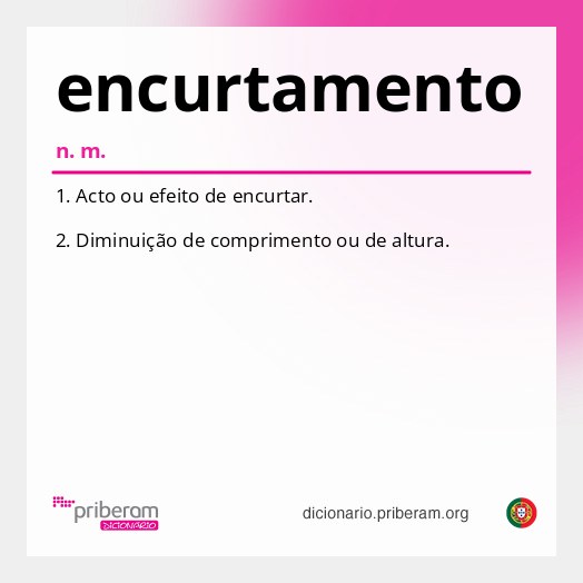 Significado de encurtamento