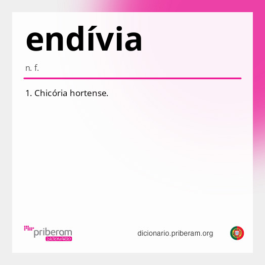 Significado de endívia