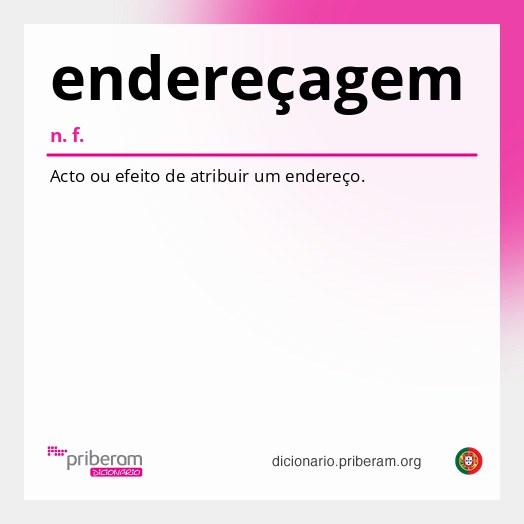Significado de endereçagem