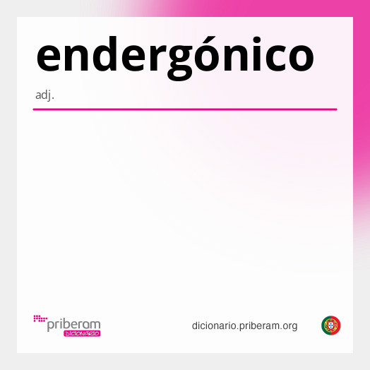 Significado de endergónico