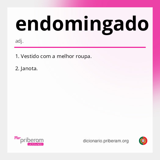 Significado de endomingado