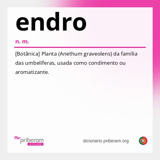 Significado de endro