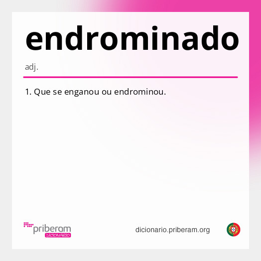 Significado de endrominado