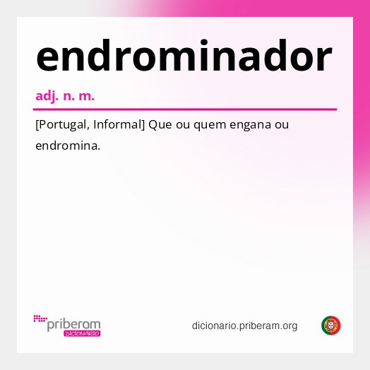 Significado de endrominador