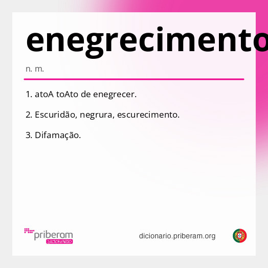 Significado de enegrecimento