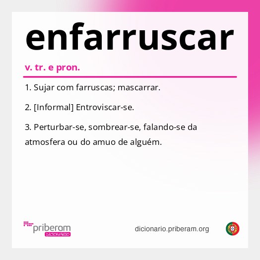 Significado de enfarruscar