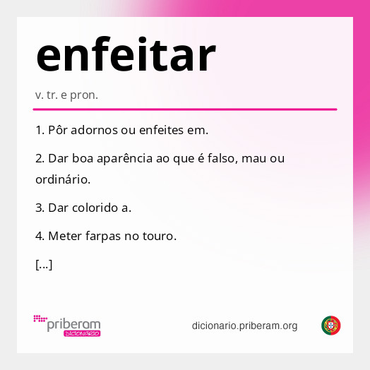 Significado de enfeitar