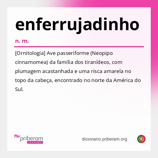 Significado de enferrujadinho