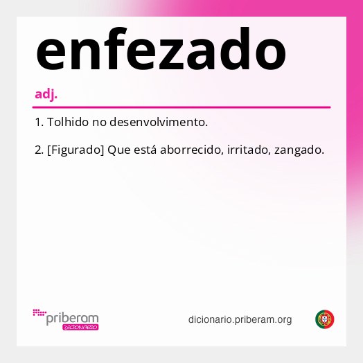 Significado de enfezado