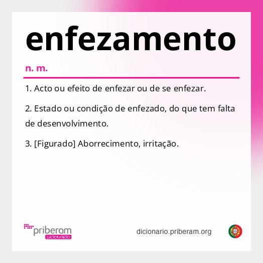 Significado de enfezamento