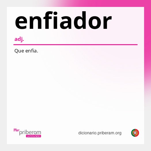 Significado de enfiador
