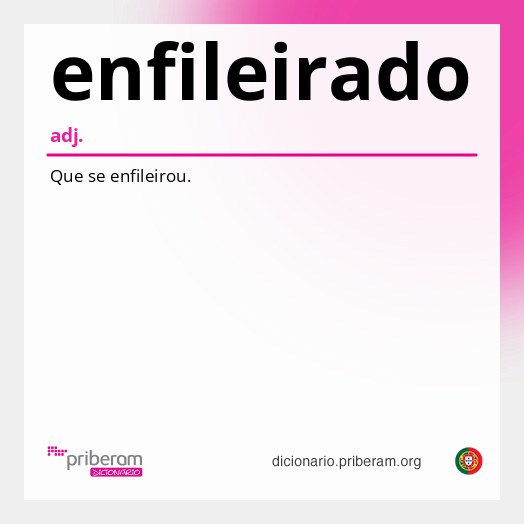 Significado de enfileirado