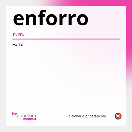 Significado de enforro
