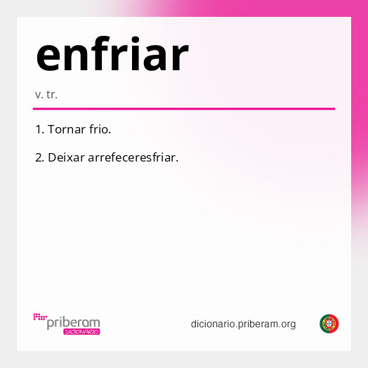 Significado de enfriar