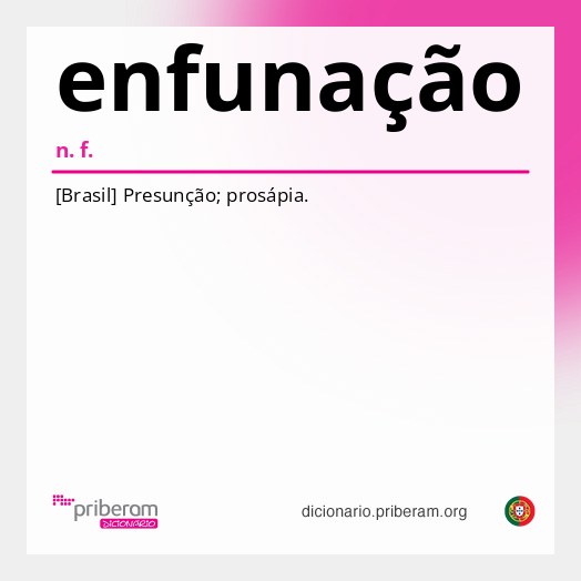 Significado de enfunação