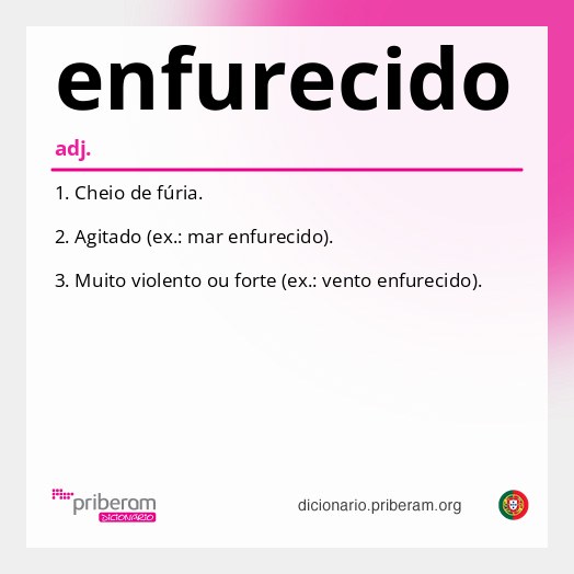 Significado de enfurecido