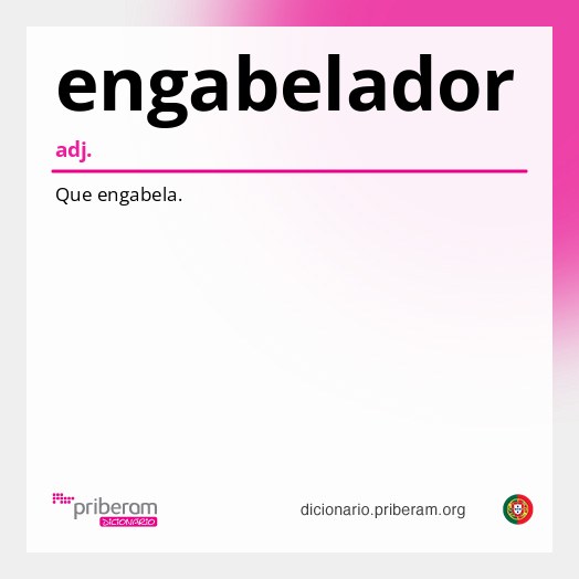 Significado de engabelador