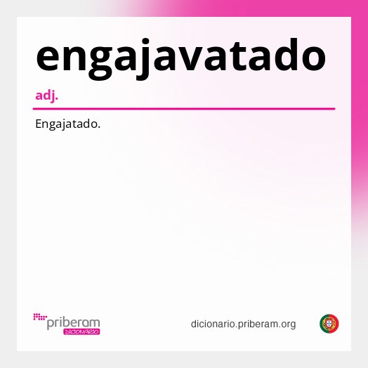 Significado de engajavatado