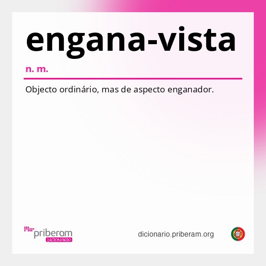 Significado de engana-vista
