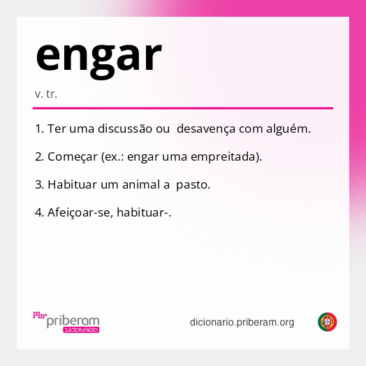 Significado de engar