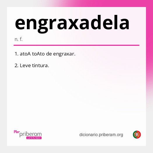 Significado de engraxadela