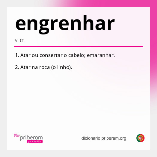 Significado de engrenhar