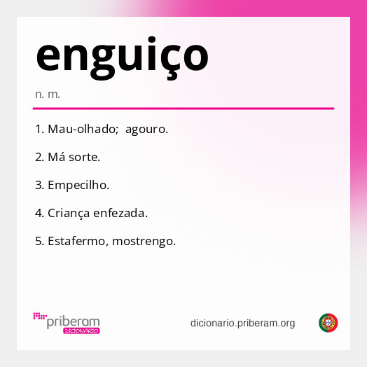Significado de enguiço