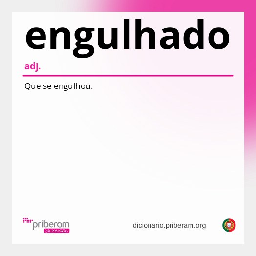 Significado de engulhado