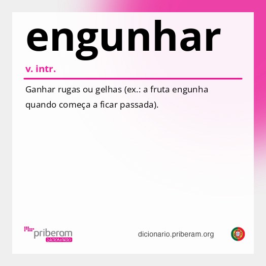 Significado de engunhar