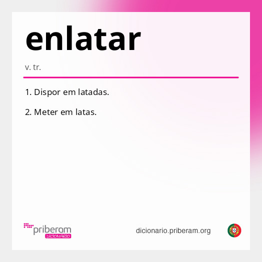 Significado de enlatar