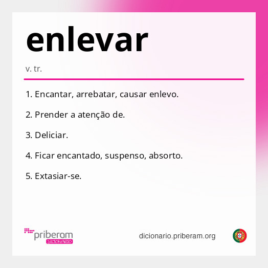 Significado de enlevar