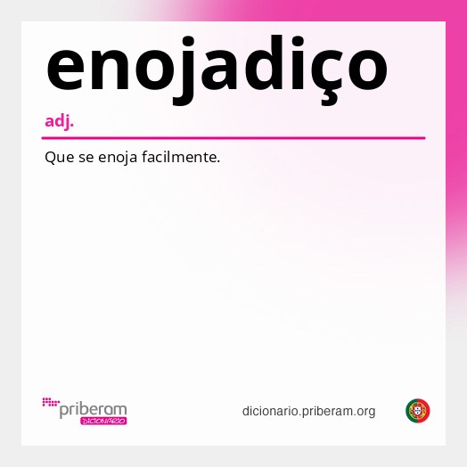 Significado de enojadiço