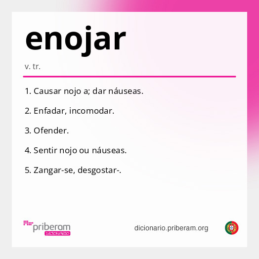 Significado de enojar