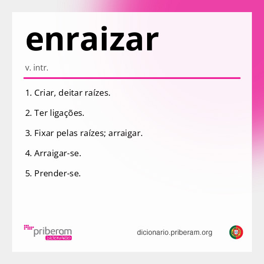 Significado de enraizar